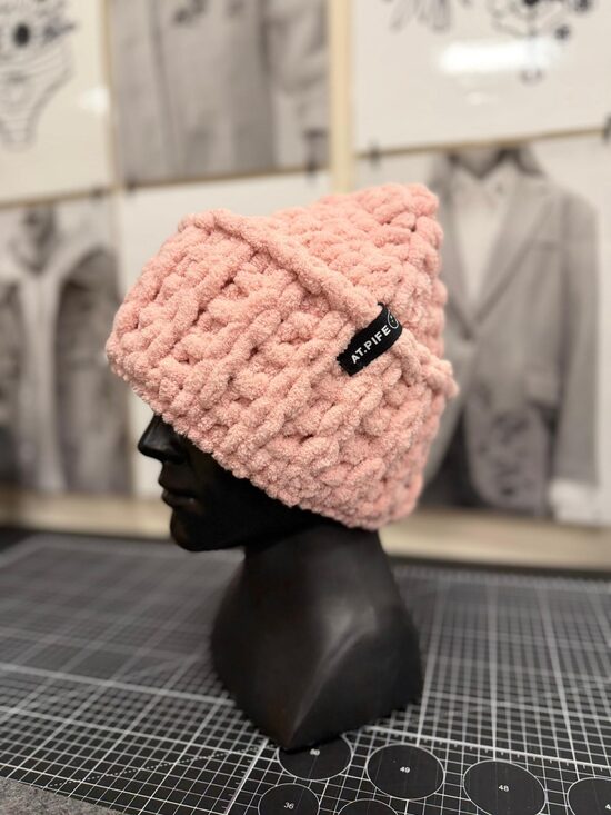 PUFFY BIG HAT | dusty pink